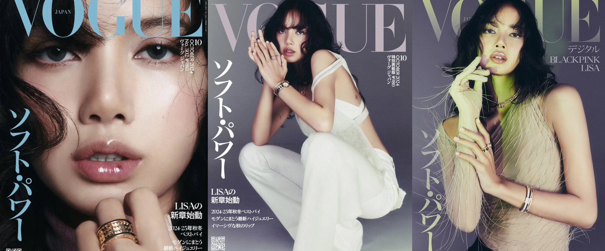 ญี่ปุ่นเหมาหมด!!! ‘ ลิซ่าขึ้นปกให้นิตยาสาร VOGUE JAPAN เพิ่มเป็น 3 ปก ’ เผยกระแสตอบรับดีมาก จากเดิมมี2ปก เพิ่มเป็น 3 ปก 3 Version.  
    ปัจจุบัน ลิซ่ากลายเป็นศิลปินชาวต่างชาติ รวมถึงศิลปินจาก KPOP “คนแรกและคนเดียว” ที่ได้ขึ้นปก VOGUE JAPAN ถึง 2 ครั้ง และ 3 ปก. 
#LISAxVOGUEJAPAN