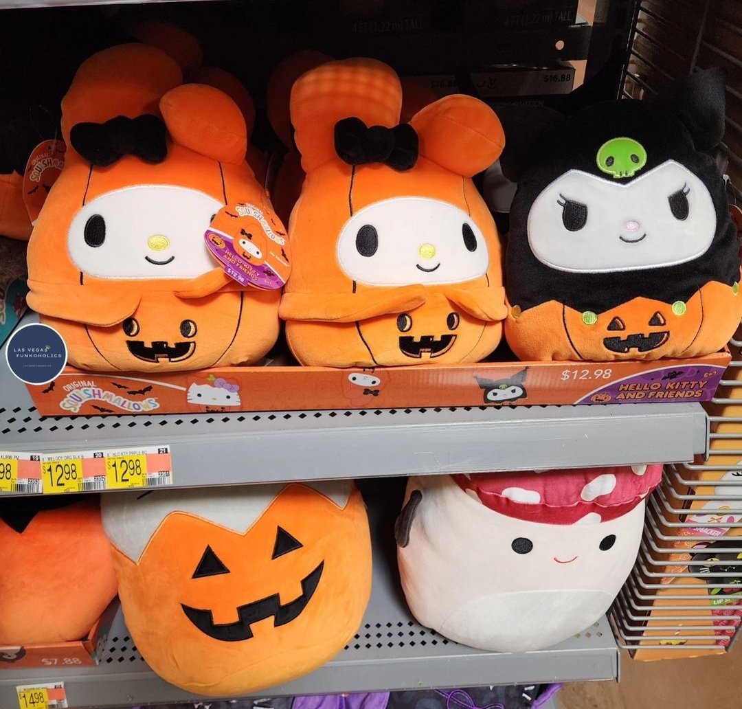LVFunkoholics's tweet photo. Spotted @Walmart @sanrio Hello Kitty and Friends Halloween @squishmallows
#hellokittyfan #halloween #Kuromi #sanrio #sanriocharacters #mymelody #Walmart #Squishmallows #squishmallowsquad #squishy https://t.co/zz40qOaj5P