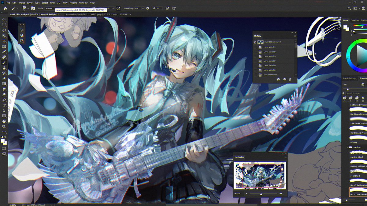 wip ~~#初音ミク誕生祭2024 #初音ミク生誕祭2024 #初音ミク