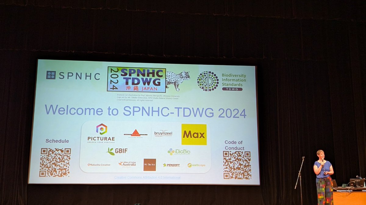 It is a pleasure to be here at #Okinawa at the <a href="/SPNHC/">SPNHC</a>-@TDWG conference #TDWG2024
Ev <a href="/emeyke/">Evgeniy Meyke</a> and Natalia <a href="/nat_earthcape/">Natalia Sinjushina</a> are on site - let's talk!