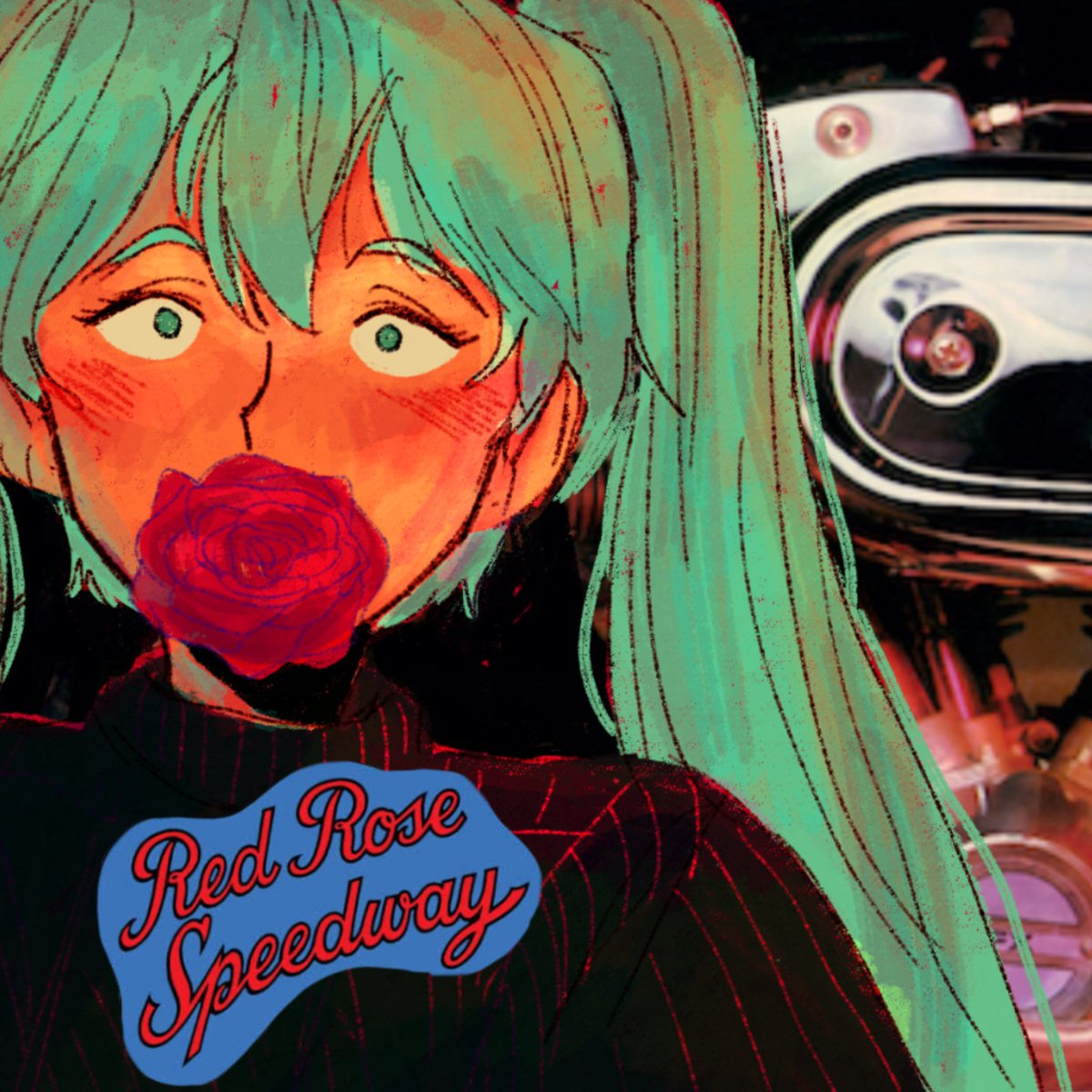 coi_arts's tweet photo. hatsune miku and wings 🪽💥🌹 https://t.co/ouF146Qk6V
