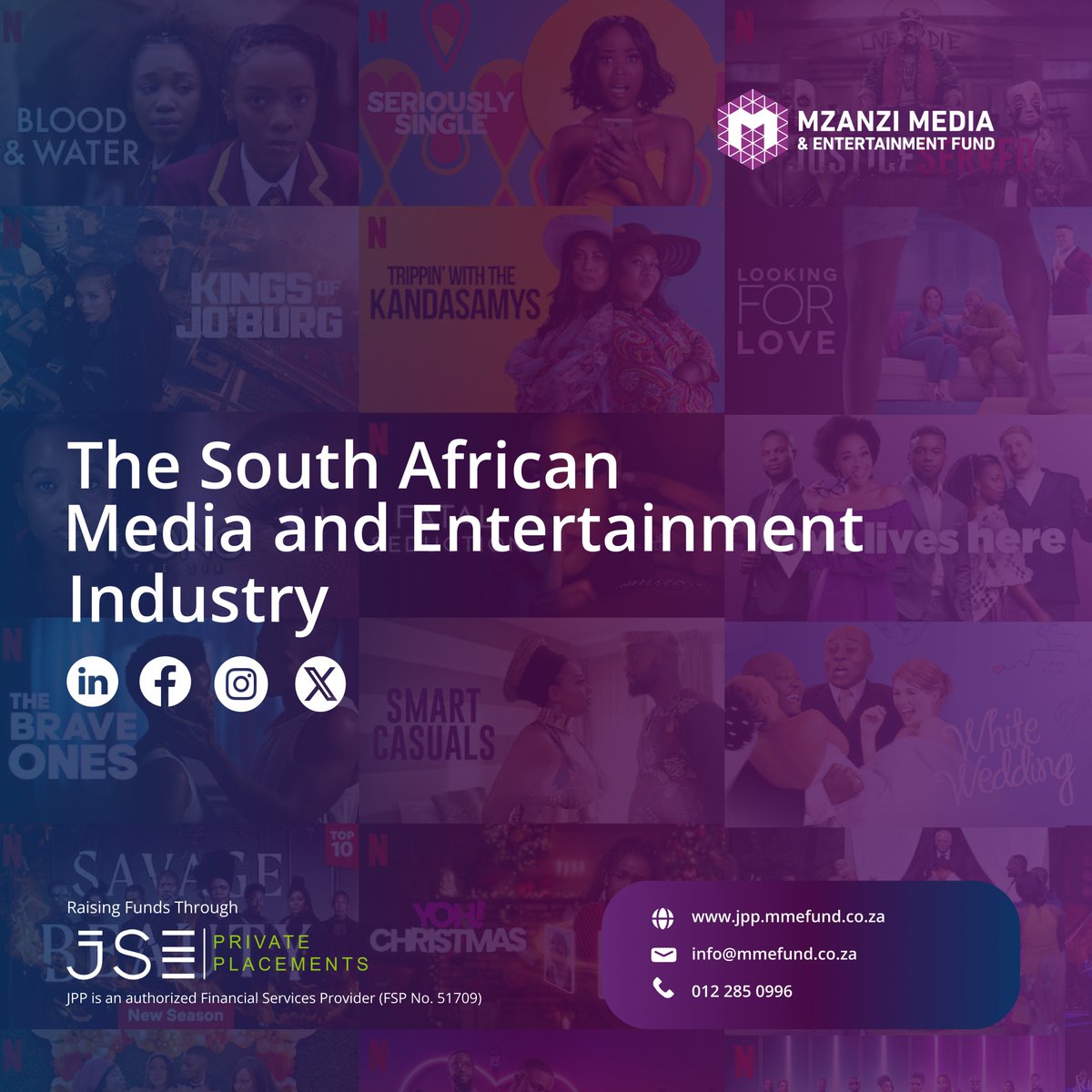 MMEFund's tweet photo. Latest updates from the South African media and entertainment scene! From award wins to new releases, there's always something exciting happening in our local industry.

https://t.co/acuNFN0GQ1 | info@mmefund.co.za | +27 12 285 0996 
#IndustryNews #SouthAfricanEntertainment https://t.co/d0MD6PeyZl