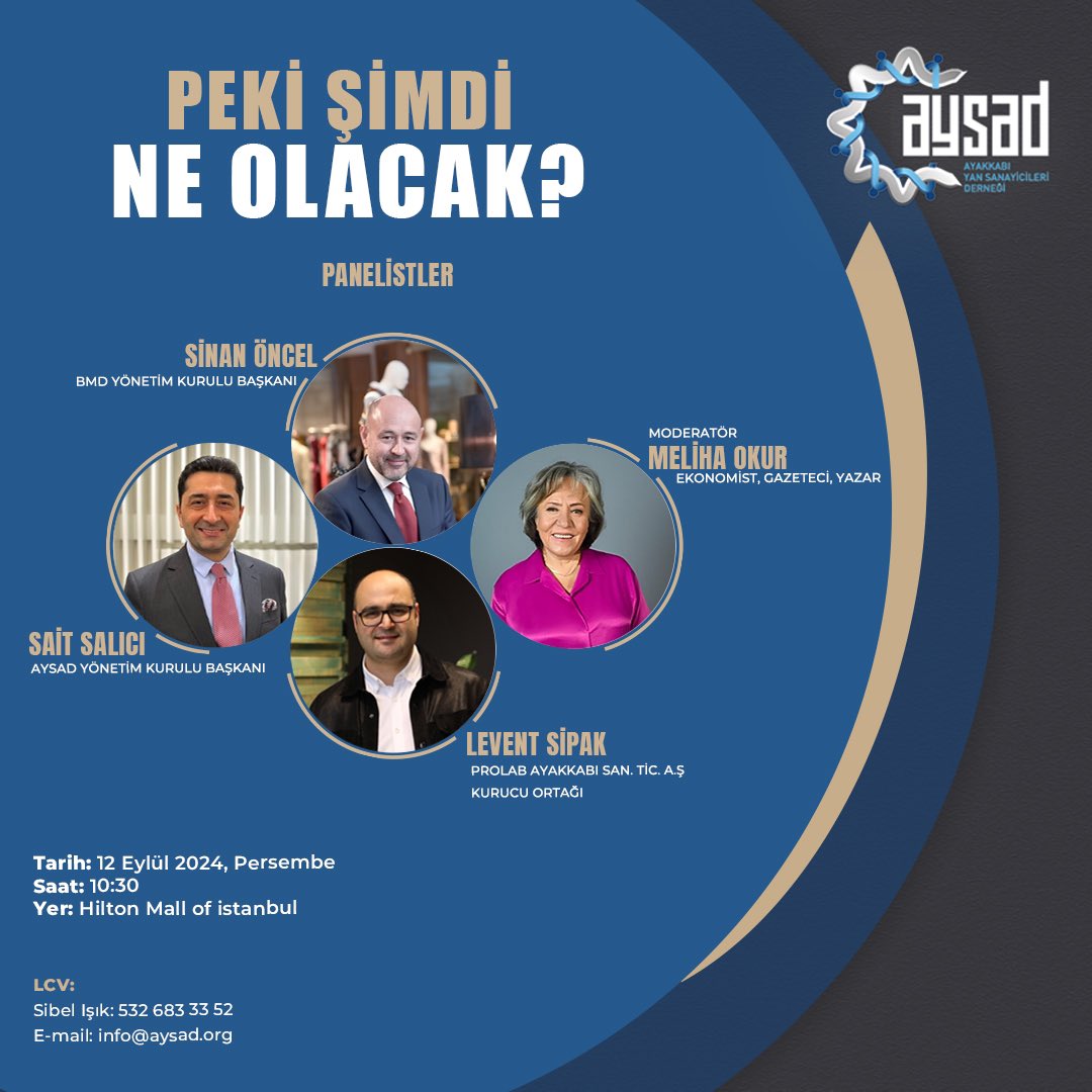 12 Eylül 2024 Perşembe günü gerçekleştireceğimiz etkinliğimize tüm sektörümüz davetlidir. 

#ayakkabiyansanayicileridernegi <a href="/tasevvakfi/">Tasev Vakfı</a> <a href="/tasddernek/">TASDK</a> <a href="/aymakoop/">aymakoop yönetim</a>.ikitelli <a href="/aysafexpo/">Aysaf Expo</a>  #ikitelli #başakşehir #istanbul #türkiye #idmib