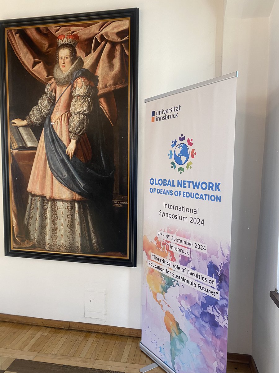 This morning in the University of Innsbruck. The Empress not that impressed by this global gathering.