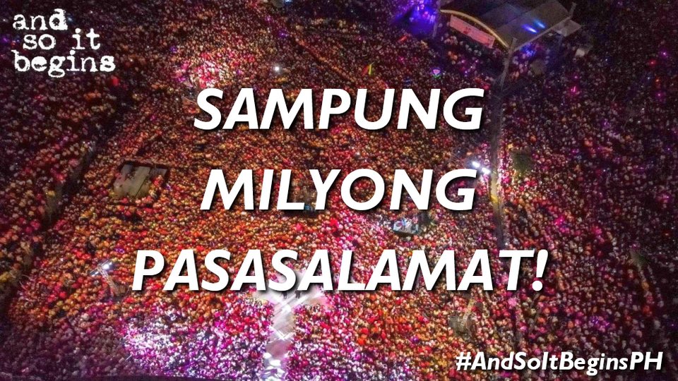solarstudiosinc's tweet photo. Ramdam na ramdam ang inyong RADIKAL NA PAGMAMAHAL sa #AndSoItBeginsPH!

MARAMING SALAMAT sa mga block screening organizers, sa mga tumangkilik, at sa OVP! (Official Venue Partners 😉)

Organize your own #ASIB block screening in 4 easy steps https://t.co/ueno8137K8

#AndSoItBegins https://t.co/kYwXkAY67t