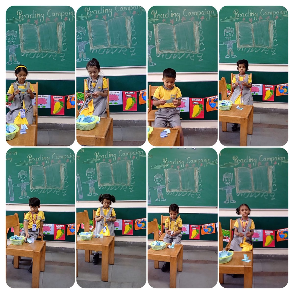 SpsMayurVihar's tweet image. Reading Campaign: Empowering Young Minds.
#ECD #funwithlearning #SalwanPublicSchool #MayurVihar #learningengagements #exploringwithlittleones #inspiringkids #growingtogether #youngminds #cvcwords #phonics #readingcampaign