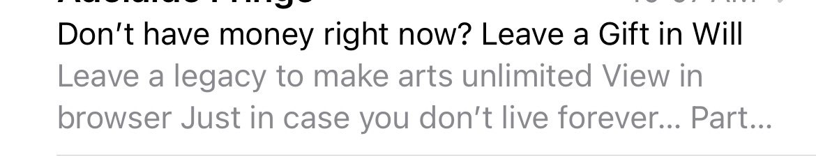 Sorry but is this subject line kinda…wrong feeling?