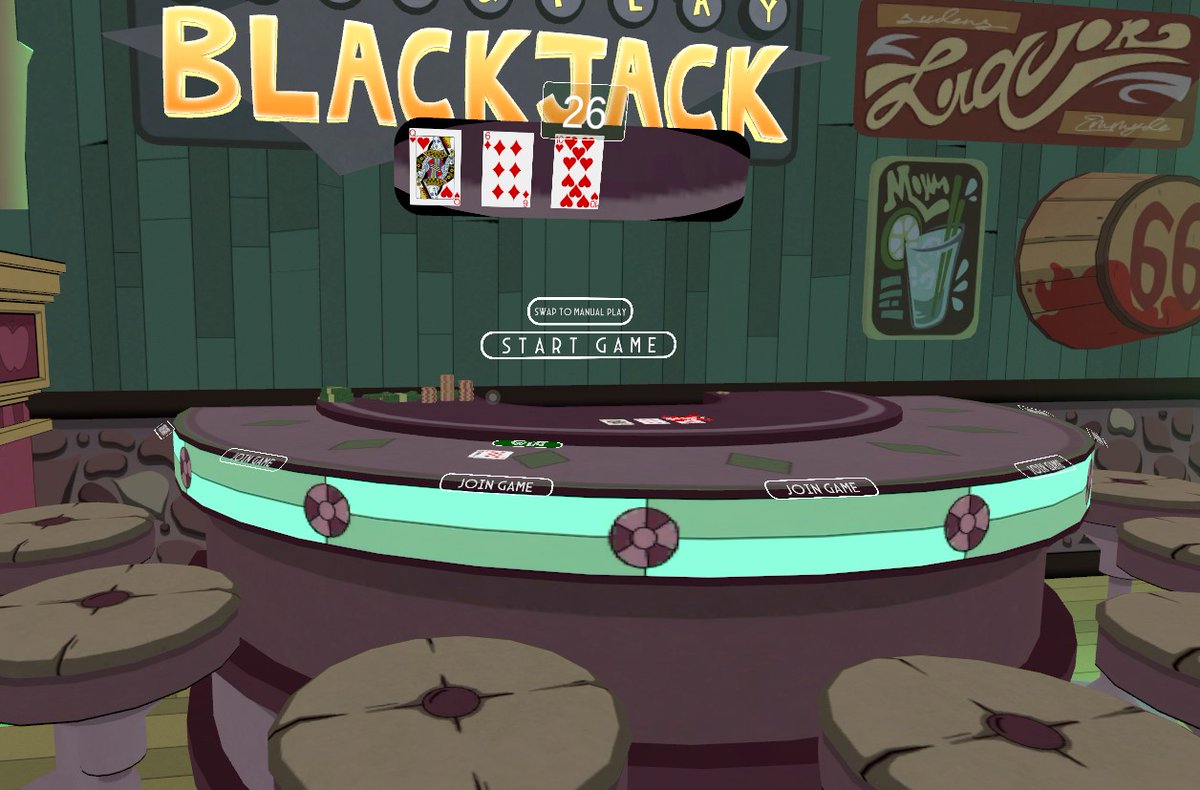 It's a work in progress, but actual working Blackjack will be added to the Hotel in a future update. #HazbinHotel #VRChat