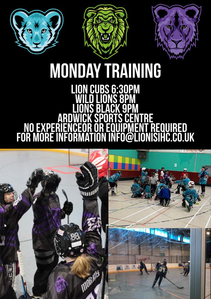 🦁Lions Inline Hockey Club – Monday Night Training Sessions 🦁 buff.ly/4dKOkLi