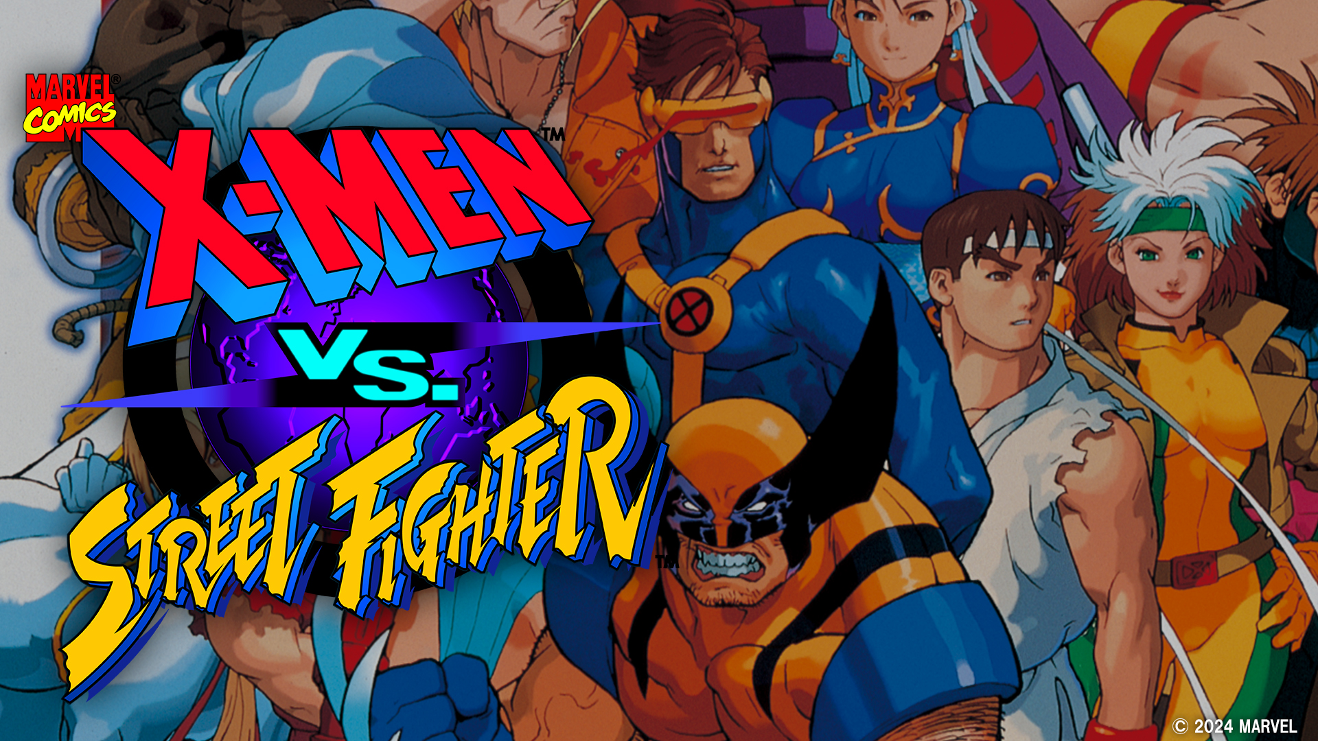 カプコン アーケードゲーム XMEN vs ストリートファイター B1ポスター