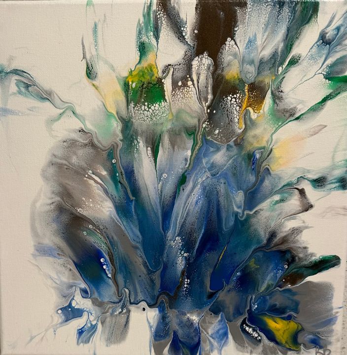 bboydRN's tweet image. Art of the Day: "Flourishing flower - blue". Buy at: ArtPal.com/bethboyd7?i=30…