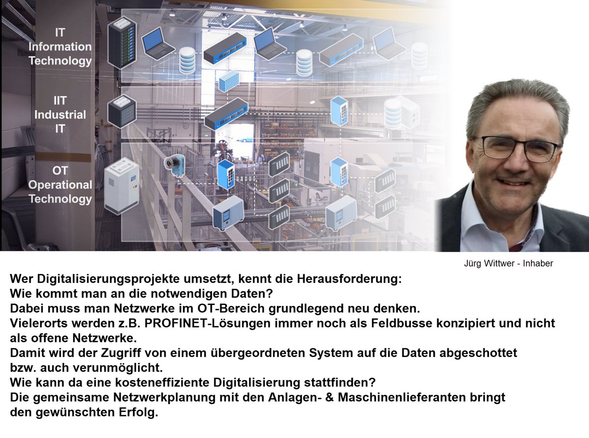witoautomation's tweet image. Autark entstandene, abgeschottete Maschinen- &amp;amp; Anlagennetzwerke haben im Zeitalter der Digitalisierung und der damit verbundenen Projekte keinen Platz mehr. 

wito-ag.ch/netzwerkplanung

In Zukunft braucht es klare Regeln, die von IT und OT gemeinsam definiert und umgesetzt werden.