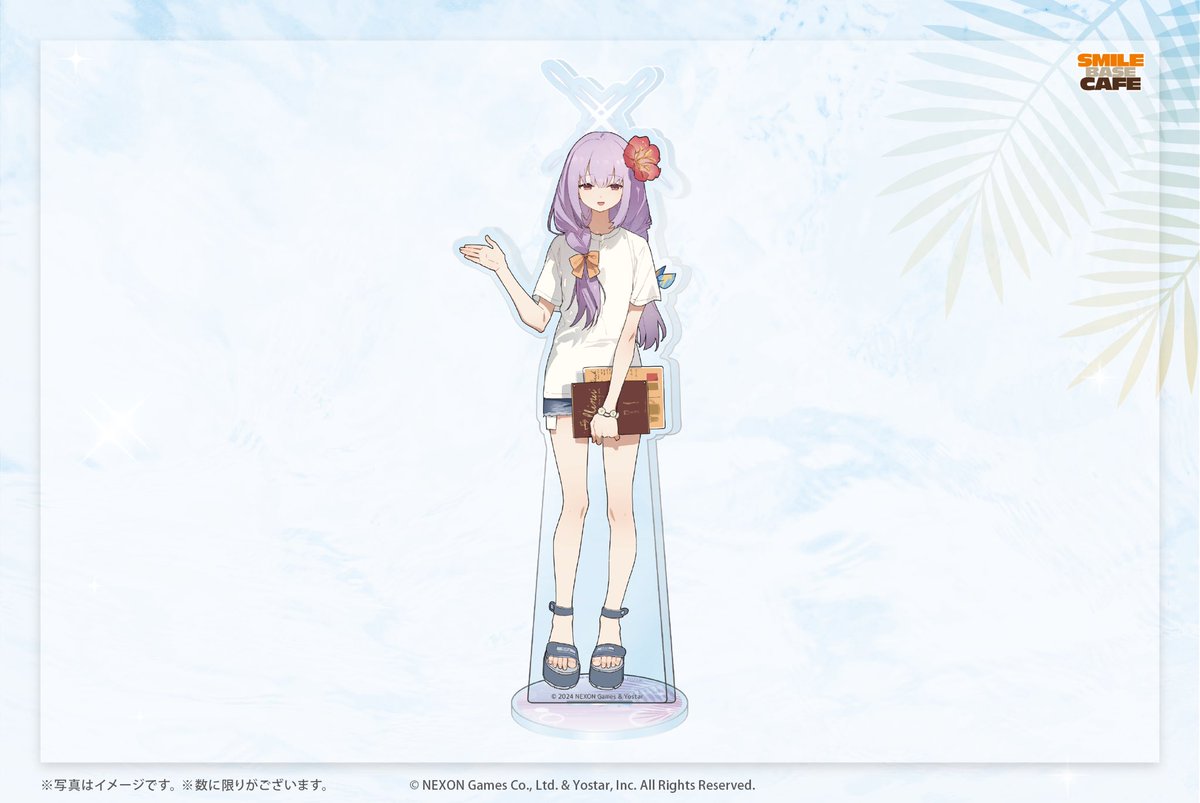 あ*る様 ブルーアーカイブ　アツコ　缶バッジsmile base cafe スマ ブルーアーカイブ ブルアカ アツコ 缶バッジ smile base cafe