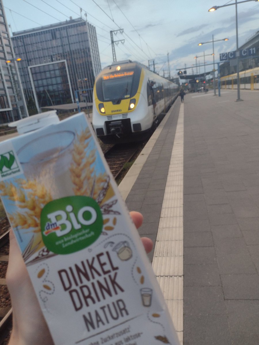Daefanta's tweet image. heute geht die Dinkelmilch auf Reise durch Süddeutschland: Zunächst geht's Richtung Bietigheim-Bissingen, sympathischerweise mit einem TALENT 2 🥰