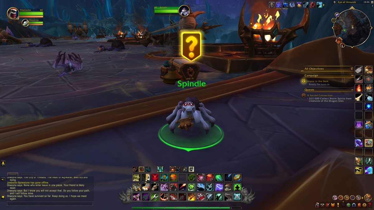 celestia6's tweet image. Cutest quest giver ever? 
#WorldOfWarcraft #TheWarWithin #Spindle #Warcraft
