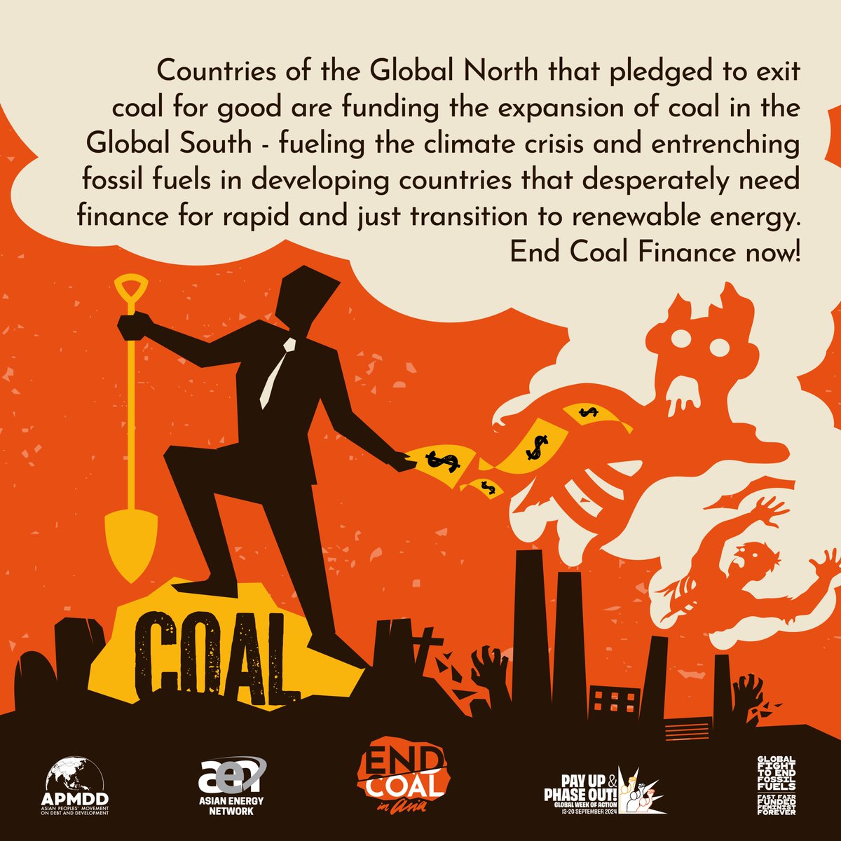 Coal is obsolete. It's not true that we have little choice but to continue generating power with coal in order to meet increasing demand. Renewables, specifically wind and solar, have become the cheapest sources of electricity everywhere. 1/2