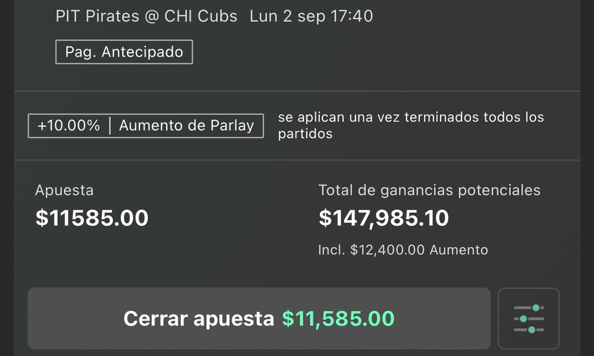 Parlay +1,200 quien quiere ganar otro parlay conmigo? 2,000❤️🔄🗯️ y lo suboo

Con el anterior parlay del sábado gane $100,000 y mucha gente ganó gracias a mi 💸 

Inicia a la 1 PM, 5 juegos y todos son hoy mismo 👀