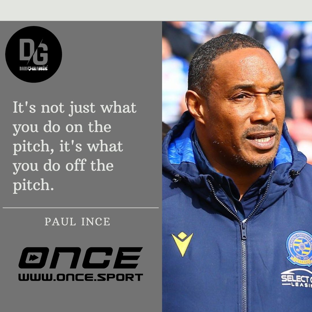 dariograbusic's tweet photo. Paul Ince: โItโs not just what you do on the pitch, itโs what you do off the pitch.โ
Follow @11OnceSport
#paulince #ince #quote #quoteoftheday #quotes #footballquotes #soccerquotes #football #soccer #coach #training #dariograbusic #worldfootballcoach #nogomet #trening https://t.co/a0JltoLz0a