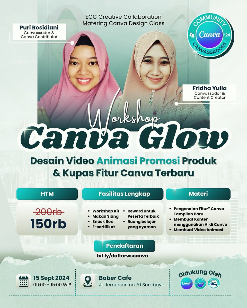 tehlemon19's tweet photo. Workshop belajar desain yaa bukan jualan skincare 🤣 masih bisa daftar nih, gercepin gaes  https://t.co/seNYL10PaB https://t.co/I45tAgRJPz