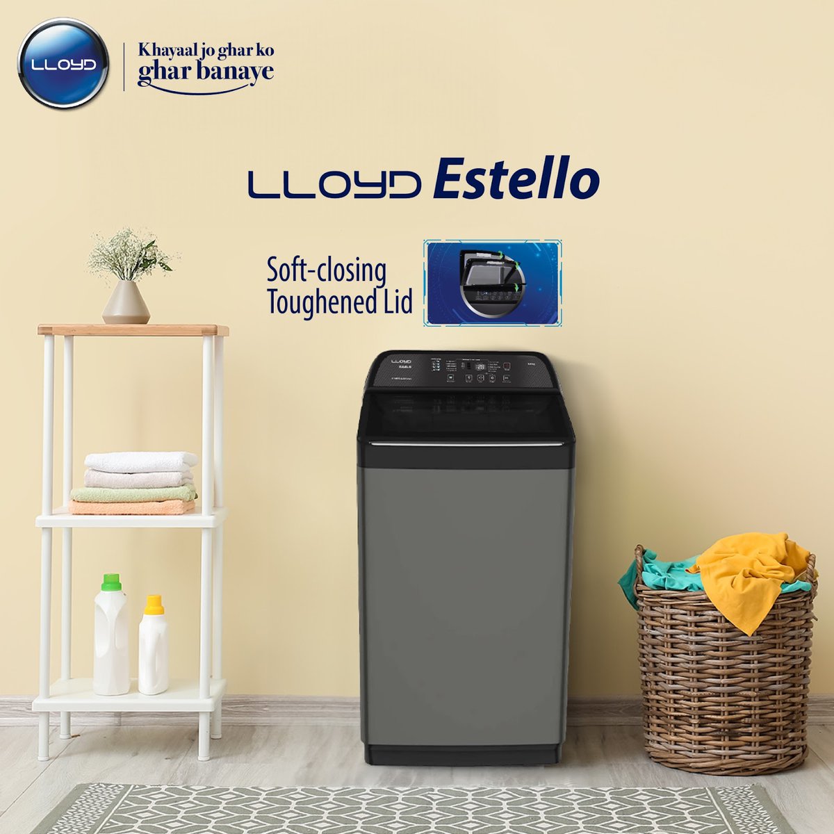 MyLloydIndia's tweet image. Quiet, clean, and convenient. Our wash lids offer the perfect laundry experience.

#Lloyd #KhayalJoGharKoGharBanaye #LloydWashingMachine