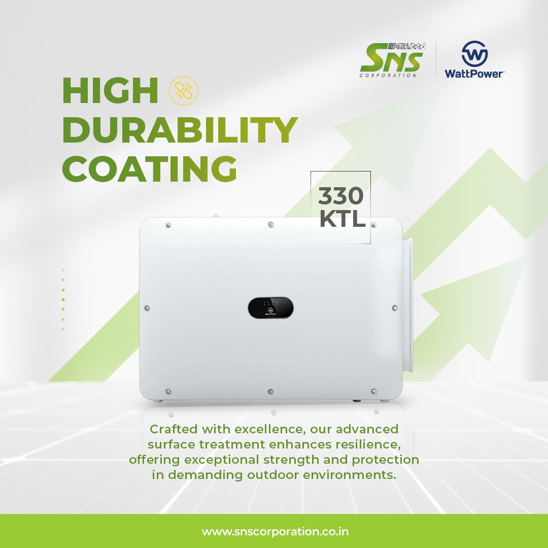 CorporationSns's tweet image. Discover superior resilience with the 330KTL Advanced Inverter. Our cutting-edge coating technology ensures unmatched strength and protection, even in the most challenging outdoor settings.
Contact us today for inquiries: 8447044339
#AdvancedInverter #InverterProtection