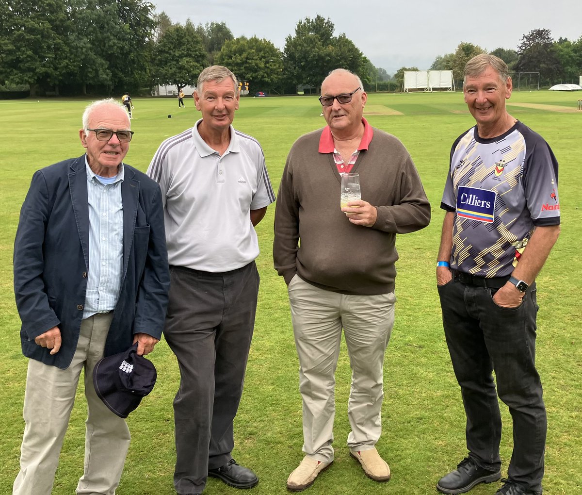 Thanks to <a href="/CricketWales/">Criced Cymru / Cricket Wales 🏏🏴󠁧󠁢󠁷󠁬󠁳󠁿</a> &amp; <a href="/UskCC1857/">Usk Cricket Club</a> for their welcome yesterday.
Congratulations to <a href="/StFagansCricket/">St Fagans Cricket Club 🦌🏏</a> on winning the Welsh Cup.
The only thing <a href="/NewportCricketC/">Newport Cricket Club</a> won was the toss.
However my
highlight was catching up with Ricky, who always walked if he ever nicked it. 
#Gentleman