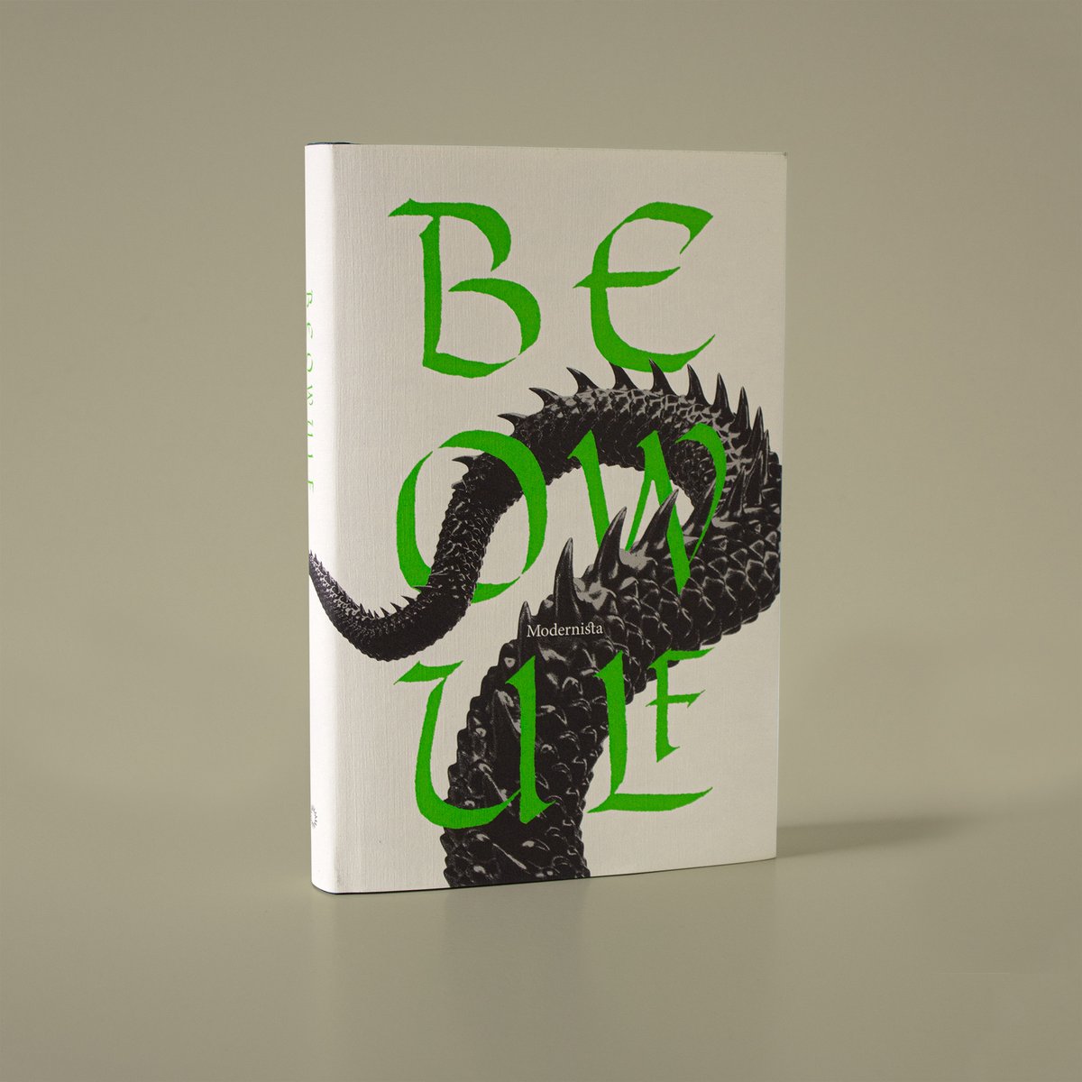 RasmusP's tweet image. My cover for the Swedish edition of Beowulf, published by Modernista #graphicdesign #bookcover #coverdesign