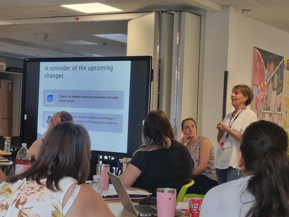 Training follows on to Student Attendance led by Nicola Maker #AttendanceMatters
