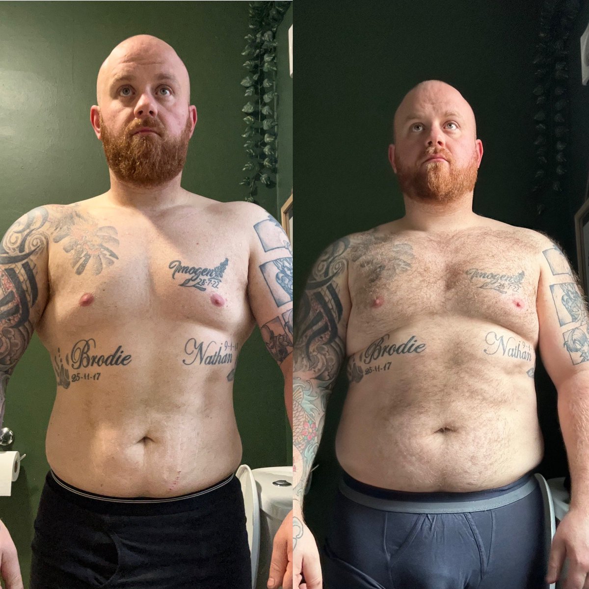 Body recomp looking crazy so far 

97.9kg > 113.1kg