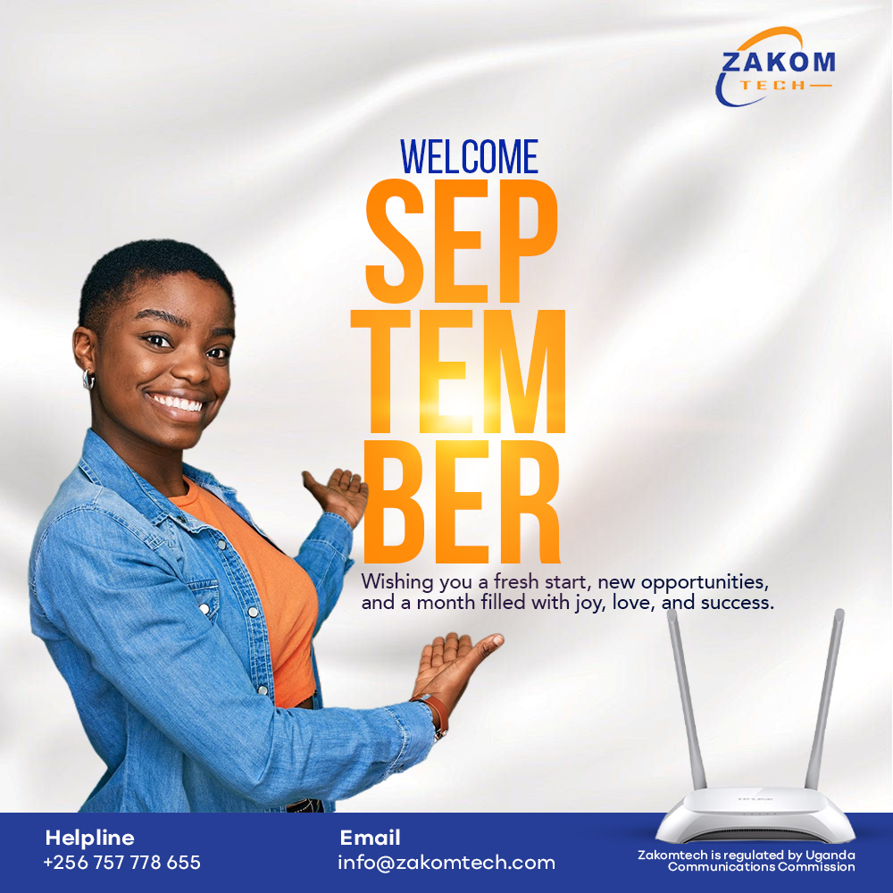 ZakomTech's tweet image. Speed into September with fiber internet! Upgrade now and experience the difference! #FiberInternet #FastestSpeed #SeptemberVibes #NewMonth