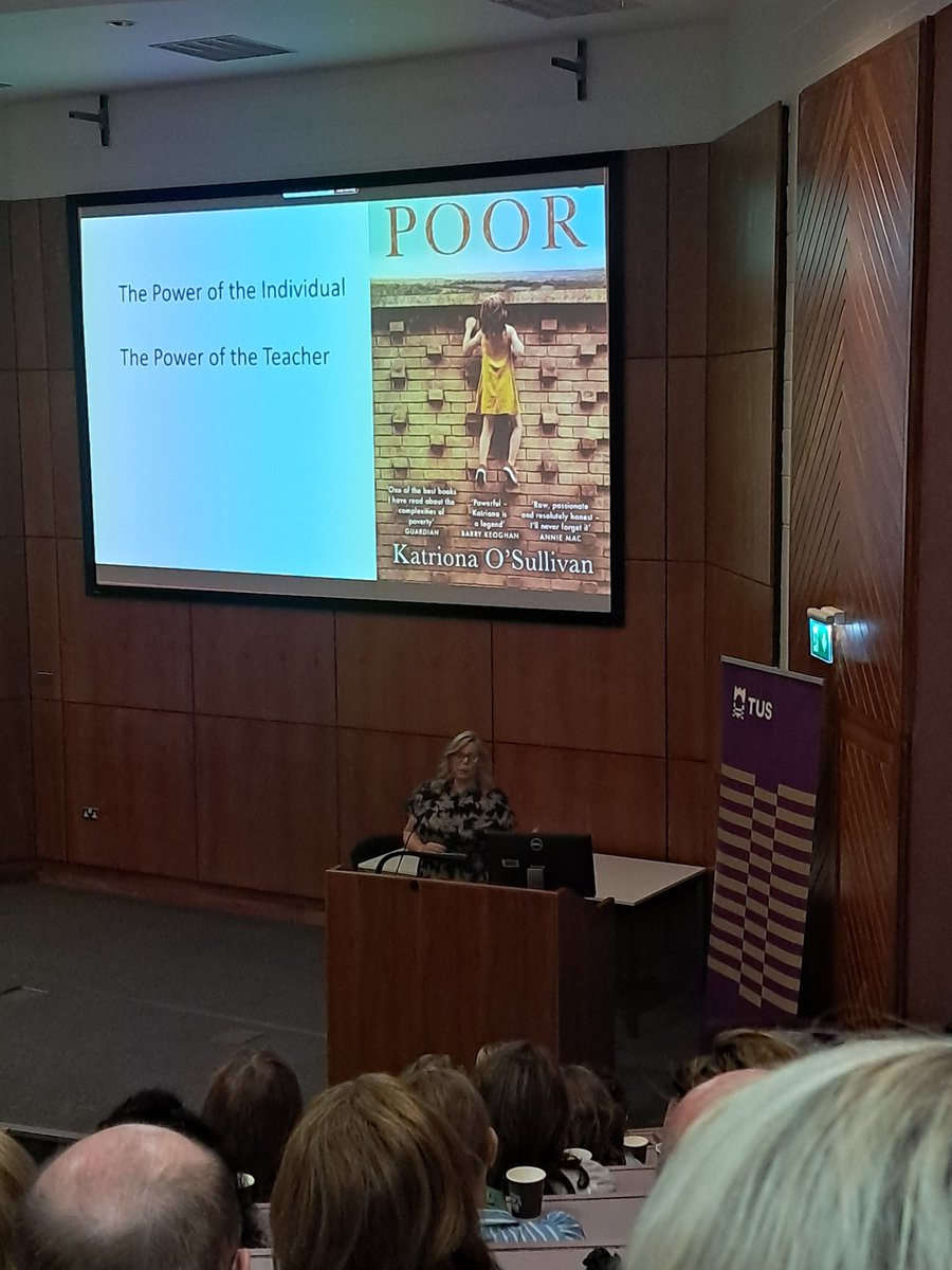 <a href="/katrionaos/">Katriona O'Sullivan</a> shows us the power of #reading and her love of #books together with the belief of her early #educators all contributed to her success and amazing story her book poor is available to borrow at TUS Library <a href="/TUS_Athlone_/">TUS Athlone Campus</a>