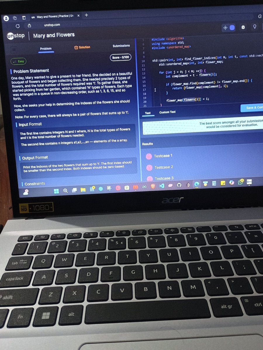 Vijaytwts7's tweet photo. If you still haven't try out Coding on unstop, do checkout most of the question are directly relatable to the real life problms . solving these will surely improve ur skills . btw inmy case struggling on easy ones is another setbacks. Hope ill improve 🙏 🥺
Happy Coding https://t.co/jSQl3cAHFK