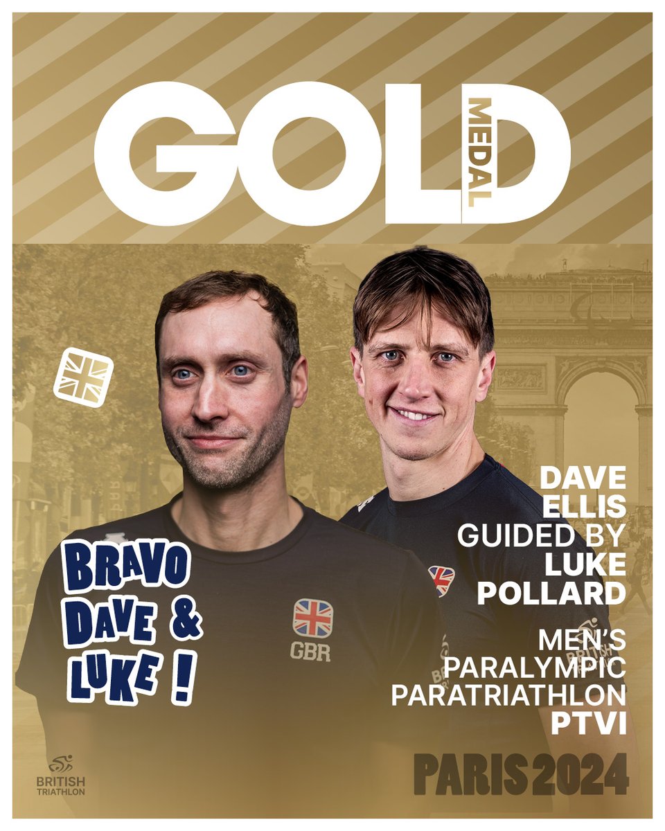Dave Ellis and Luke Pollard...

YOU ARE PARALYMPIC CHAMPIONS 

#Paris2024 #Paralympics2024 #Paratriathlon
