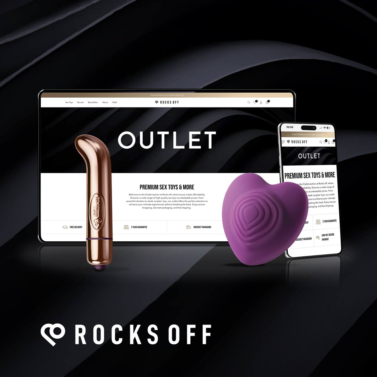 rocksoffltd's tweet photo. We’re excited to announce the launch of out brand-new outlet section on our website (see link in bio). Whether you’re looking to try something new or simply add to your collection, our Outlet offers high-quality products at discounts you won’t want to miss.
#outlet #rocksoff #sextoys #vibrators #sale