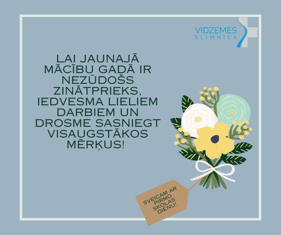💐📚💼
SVEICIENS JAUNAJĀ MĀCĪBU GADĀ!