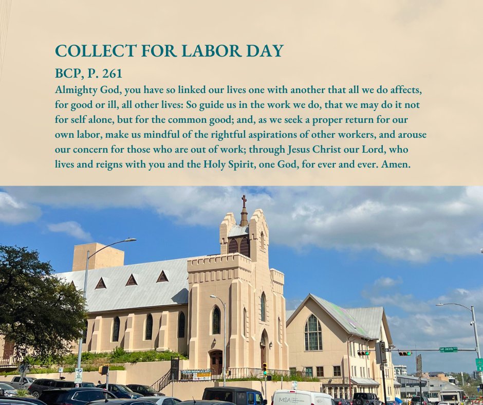 St. David's buildings and offices are closed for Labor Day.
@texasdiocese

Photo credit: Taylor Cloyd