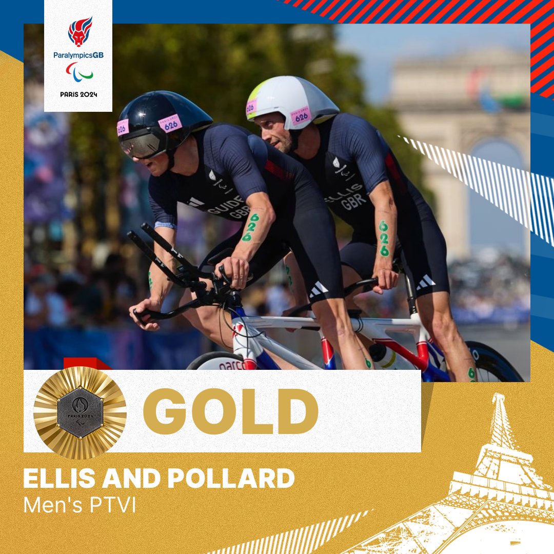 ParalympicsGB (@paralympicsgb) on Twitter photo It's GOLD for <a href="/davellisgb/">David Ellis</a> and his guide <a href="/LukePollard91/">Luke Pollard</a> in the Men's VI Para triathlon!!!!!
Scenes by the Seine!!!!
#ParalympicsGB 🥇#Paris2024 It's GOLD for <a href="/davellisgb/">David Ellis</a> and his guide <a href="/LukePollard91/">Luke Pollard</a> in the Men's VI Para triathlon!!!!!
Scenes by the Seine!!!!
#ParalympicsGB 🥇#Paris2024
