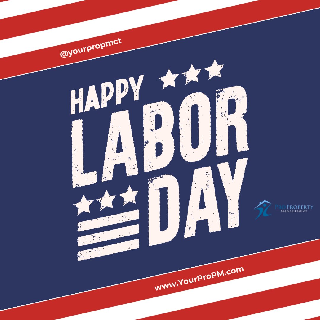 yourpropmct's tweet image. Wishing everyone a relaxing Labor Day! Our office will be closed today in observance of the holiday. For urgent maintenance needs, reach us at 203-909-6333 ext. 3.  

#LaborDayWeekend #YourProPM #ProPropertyManagement #CTPropertyManagement #yourpropmct