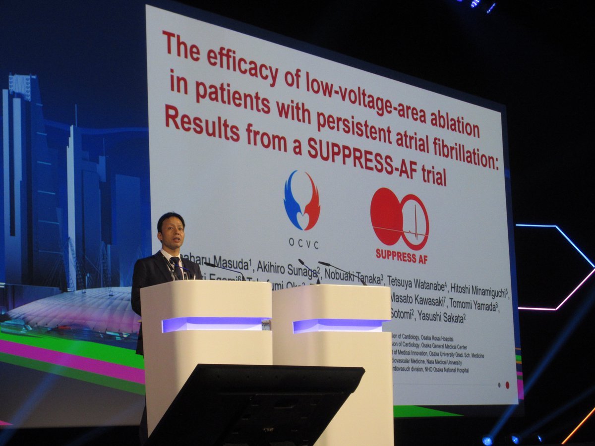 MasatoOkada1105's tweet photo. Excellent presentation and discussion!
In the SUPPRESS-AF trial, LVA ablation in addition to PVI did not prove significant efficacy in patients with persistent AF. However, potential efficacy was suggested in patients with advanced LA remodeling.
#ESCCongress #OCVC @masudamasaha https://t.co/wHTZlO6snx