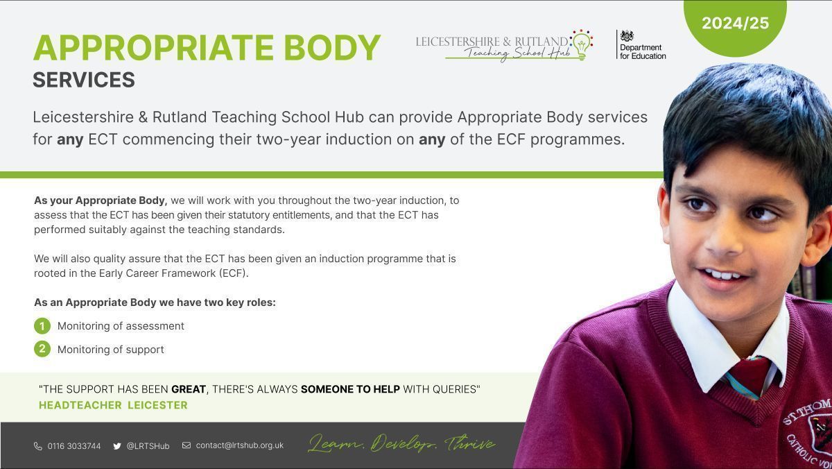 LRTSHub's tweet image. If you've ECTs starting this Sept, don't forget you must register with an Appropriate Body.
Sign up today using this link 
buff.ly/4cIc9St 
#ABServices #AB #YourHub #StatutoryAB