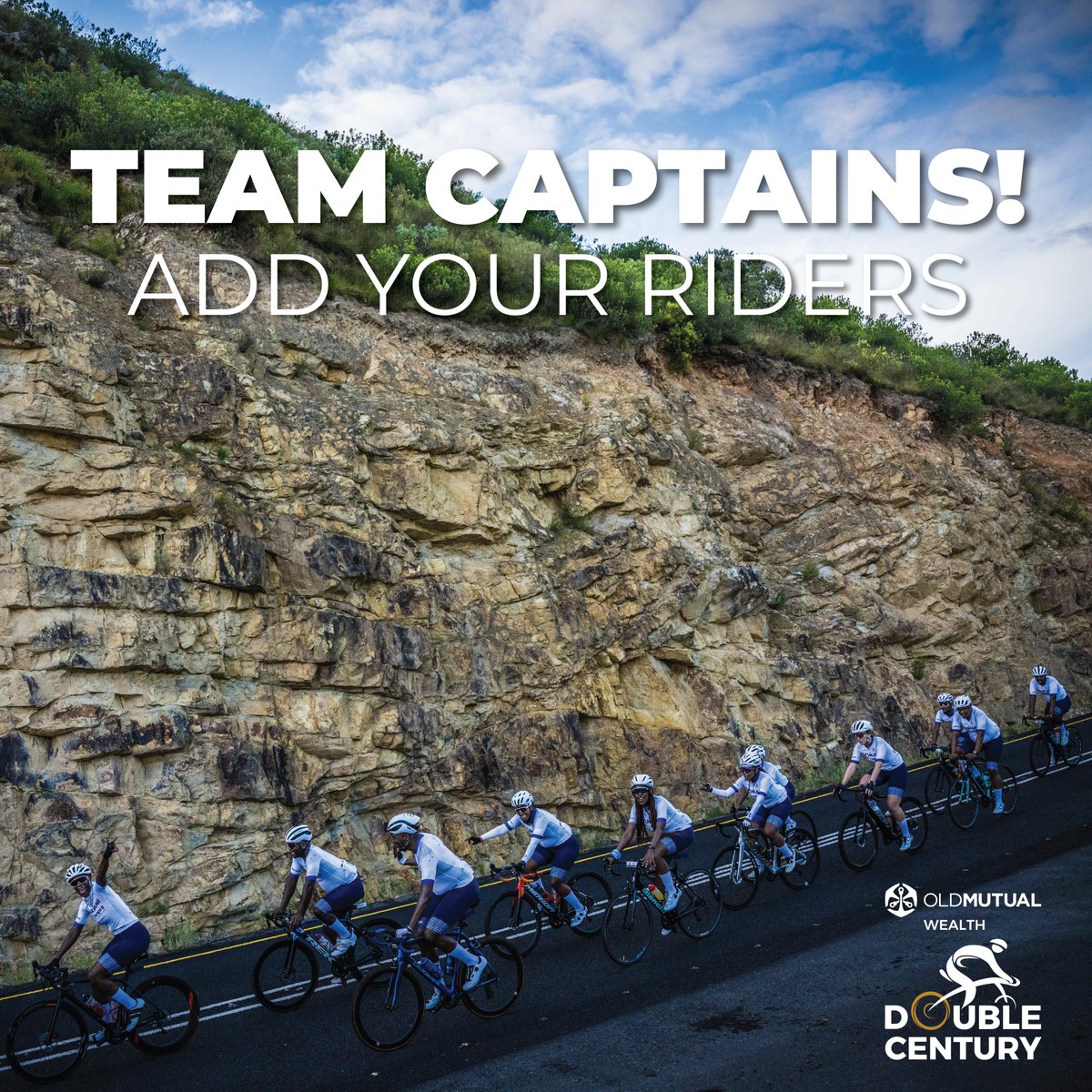 📣Attention Team Captains
The deadline to add/remove team members or make other changes (team name, substitutions, etc...) is Friday, 8 November 2024.
To manage your team, click on the Team Administrator link on the homepage of our website: doublecentury.co.za

#OMWDC
