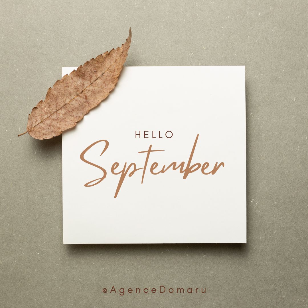 Un nouveau mois commence, apportant avec lui de nouvelles grâces, de nouveaux défis, de nouvelles victoires, et une abondance de bénédictions divines. L'Agence DOMARU vous souhaite un excellent mois de septembre. #Septembre #BonMois #AgenceDomaru
