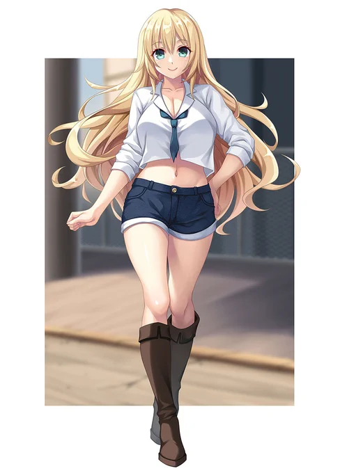 skeb納品しました…!私服愛宕さん #艦これ 