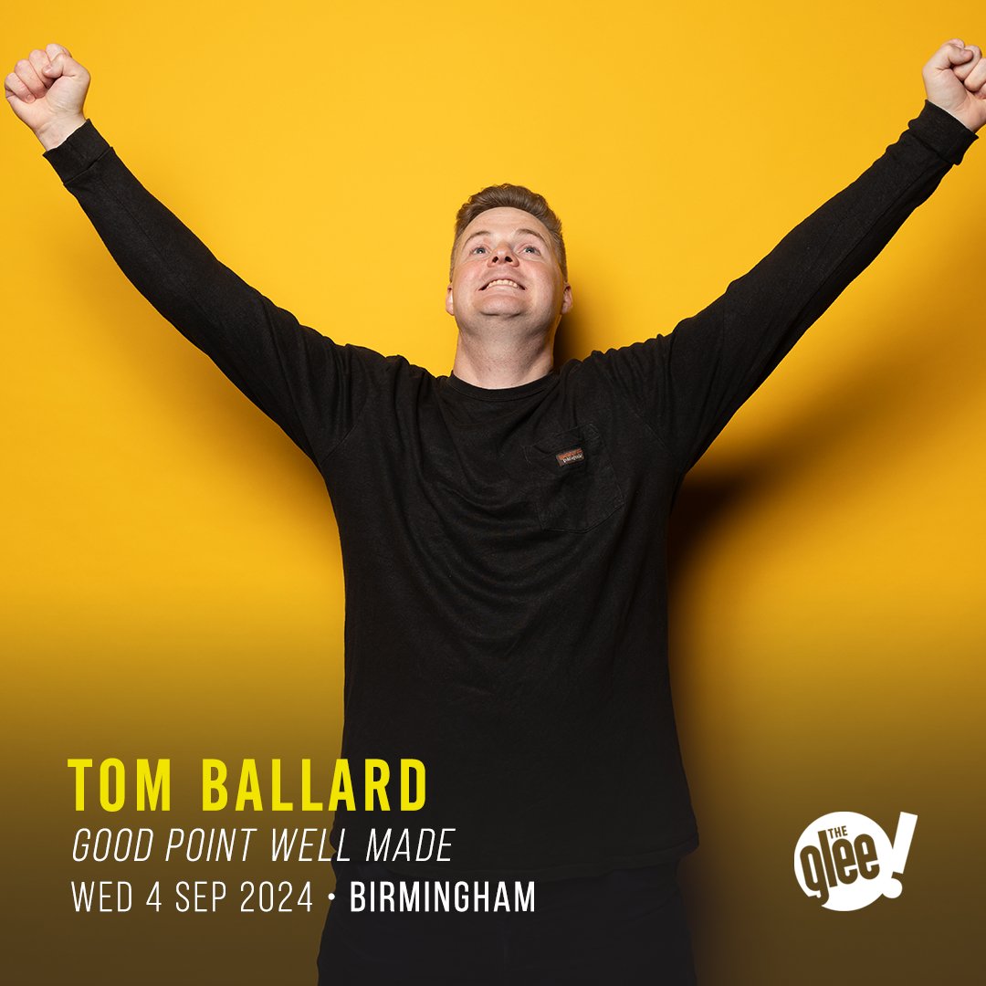 📅 Wednesday: <a href="/TomCBallard/">Tom Ballard</a>: Good Point Well Made

Best Show Nominee, Edinburgh Comedy Awards and Melbourne Comedy Festival

Tickets 🎟 bit.ly/TomBallardBham