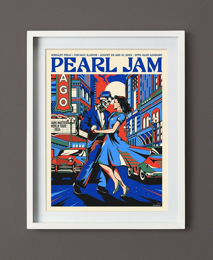 On sale today @ 10am PST! Pearl Jam Chicago Posters by Van Orton Design.  f4dstudios.com/product/pearlj… Posters are hand numbered (not signed) in a limited edition of 300.