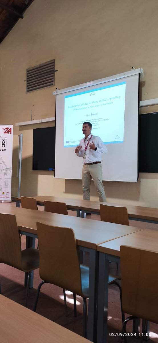 sfla2024oreto's tweet image. It was a pleasure to listen @mstepni11’s lecture. In it, he has introduced all #SFLA2024 participants to the fundamental concepts of #fuzzy_logic and #fuzzy_modelling. Thanks @mstepni11!!!