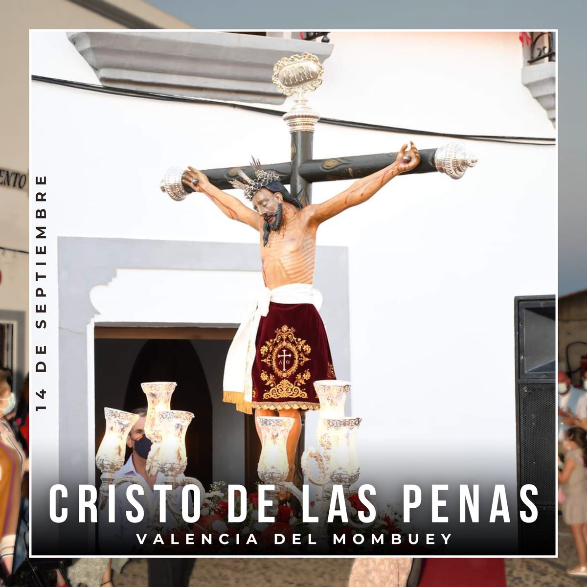 CCTTresucitado's tweet image. 𝗖𝗥𝗜𝗦𝗧𝗢 𝗗𝗘 𝗟𝗔𝗦 𝗣𝗘𝗡𝗔𝗦

El próximo 14 de septiembre acompañaremos musicalmente a la imagen de Nuestro Padre Jesús de las Penas de la localidad pacense de Valencia del Mombuey.

La talla, de fecha y autoría desconocida, es de gran valor devocional y sentimental.
