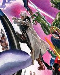 brickyman23's tweet photo. @KickersInc quick 🧵to remind you that Alex Ross has drawn all the mainline NewU charcters...except for Merc :/ (1/2) https://t.co/sPocXuhjVP
