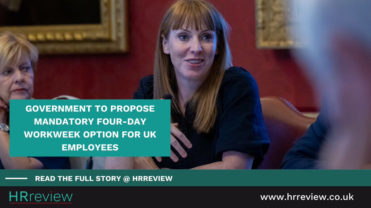 hrreview's tweet image. The UK government is set to unveil new legislation that would require employers to offer flexible working hours, including the option of a four-day workweek, to all employees.

#fourdayworkweek #angelarayner #HRnews