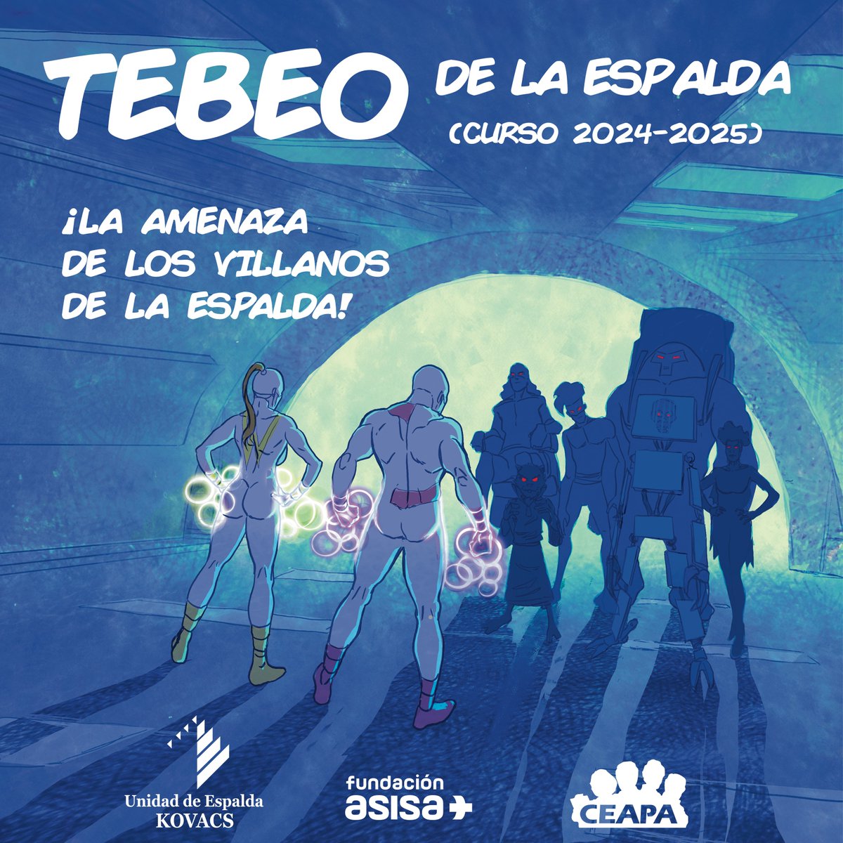 ceapa_oficial's tweet photo. ¡Nueva edición del #TebeodelaEspalda! Los héroes 𝕊𝕦𝕡𝕖𝕣𝔹𝕒𝕔𝕜 y 𝕎𝕠𝕟𝕕𝕖𝕣𝔹𝕒𝕔𝕜 enseñarán a los niños y niñas a derrotar a los “Villanos de la espalda”. Descarga el #TebeodelaEspalda2024👉 https://t.co/RlcjWLhLl6
#EspaldaEscolares #FundaciónASISA #REIDE #FAMPA #AMPA https://t.co/w2wlJw6Emm